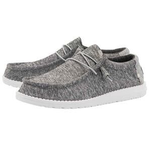 HEYDUDE Men's Wally Stretch Ozone Size 10 Grey Slip-On Loafers shoes